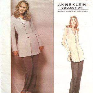 Vogue Sewing Pattern 1307 Anne Klein Silk Suit Separates - Size 8-10-12